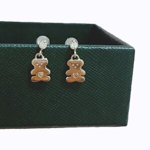 Mini Bear Shaped Drop Earrings Fashion Design Jewelry Accessories Ear Studs NWOT
